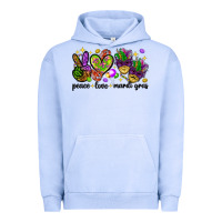 Pigment Grape Ice Peace Love Mardi Gras Urban Hoodie - HowdyJamesFarm