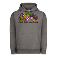 Pigment Tornado Peace Love Mardi Gras Urban Hoodie - HowdyJamesFarm