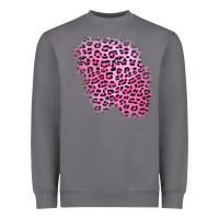 Storm pink leopard patch Heavyweight Sweatshirt - AdoDesignShop