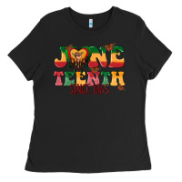 Black juneteenth since 1865 with heart Ladies Tee - texasbilliewilder
