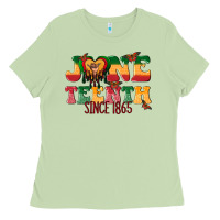 Matcha juneteenth since 1865 with heart Ladies Tee - texasbilliewilder