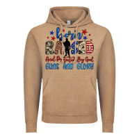 Vintage Coffee born raised and protected by god guns and glory Vintage Hoodie - JahusDesignShop