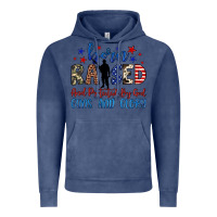 Vintage Denim born raised and protected by god guns and glory Vintage Hoodie - JahusDesignShop