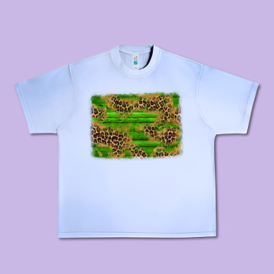 Western Leopard Distressed Background Urban Heavy Tee Designed By Adodesignshop