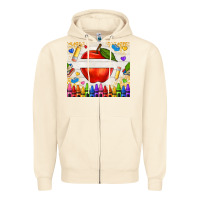 Sandshell custom teacher name apple Zipper Hoodie - NancyCooperArtShop