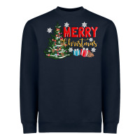 Navy merry christmas tree Heavyweight Sweatshirt - AdoDesignShop