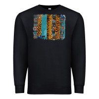 Black Aztec Leopard Glitter Brushstrokes Premium Sweatshirt - Bettercallsaul