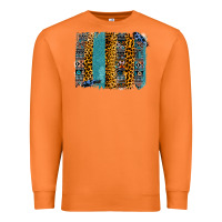 Carrot Aztec Leopard Glitter Brushstrokes Premium Sweatshirt - Bettercallsaul