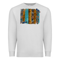 Dove Grey Aztec Leopard Glitter Brushstrokes Premium Sweatshirt - Bettercallsaul