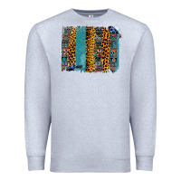 Heather Grey Aztec Leopard Glitter Brushstrokes Premium Sweatshirt - Bettercallsaul