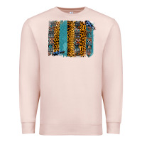 Pale Pink Aztec Leopard Glitter Brushstrokes Premium Sweatshirt - Bettercallsaul