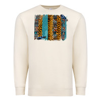 Sandshell Aztec Leopard Glitter Brushstrokes Premium Sweatshirt - Bettercallsaul