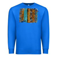 True Royal Aztec Leopard Glitter Brushstrokes Premium Sweatshirt - Bettercallsaul