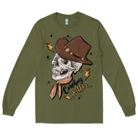 Army Green cowboy killer Long Sleeve Tee - MaliasSmallBusiness