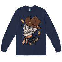 Navy cowboy killer Long Sleeve Tee - MaliasSmallBusiness