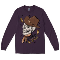 Plum cowboy killer Long Sleeve Tee - MaliasSmallBusiness