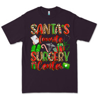 Plum Santa's Favorite Surgery Center png sublimation de Premium Tee - texasbilliewilder