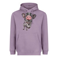 Lavender baby pig Heavyweight Hoodie - BarkalooDesign