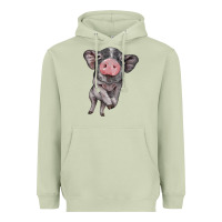 Matcha baby pig Heavyweight Hoodie - BarkalooDesign