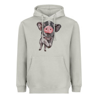 Moon Dust baby pig Heavyweight Hoodie - BarkalooDesign