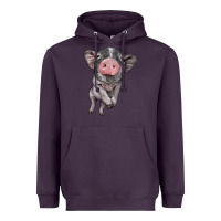 Plum baby pig Heavyweight Hoodie - BarkalooDesign