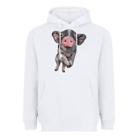White baby pig Heavyweight Hoodie - BarkalooDesign