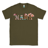 Army Green Western Floral Mama Classic Tee - LillyAllenDesigns