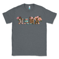 Charcoal Heather Western Floral Mama Classic Tee - LillyAllenDesigns