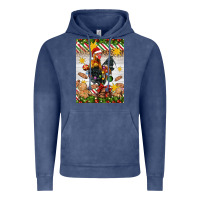 Vintage Denim Christmas rooster Vintage Hoodie - Artiststas