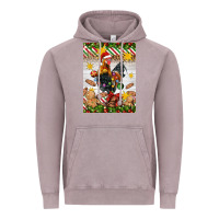 Vintage Zinc Christmas rooster Vintage Hoodie - Artiststas