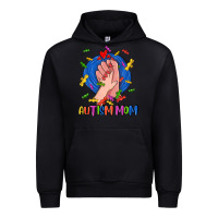 Black Autism Mom Urban Hoodie - CowGirlArtShop