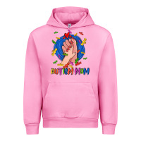 Fuchsia Pink Autism Mom Urban Hoodie - CowGirlArtShop