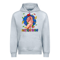 Heather Grey Autism Mom Urban Hoodie - CowGirlArtShop