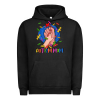 Pigment Black Autism Mom Urban Hoodie - CowGirlArtShop