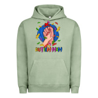 Pigment Oil Green Autism Mom Urban Hoodie - CowGirlArtShop