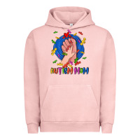Pigment Salmon Autism Mom Urban Hoodie - CowGirlArtShop