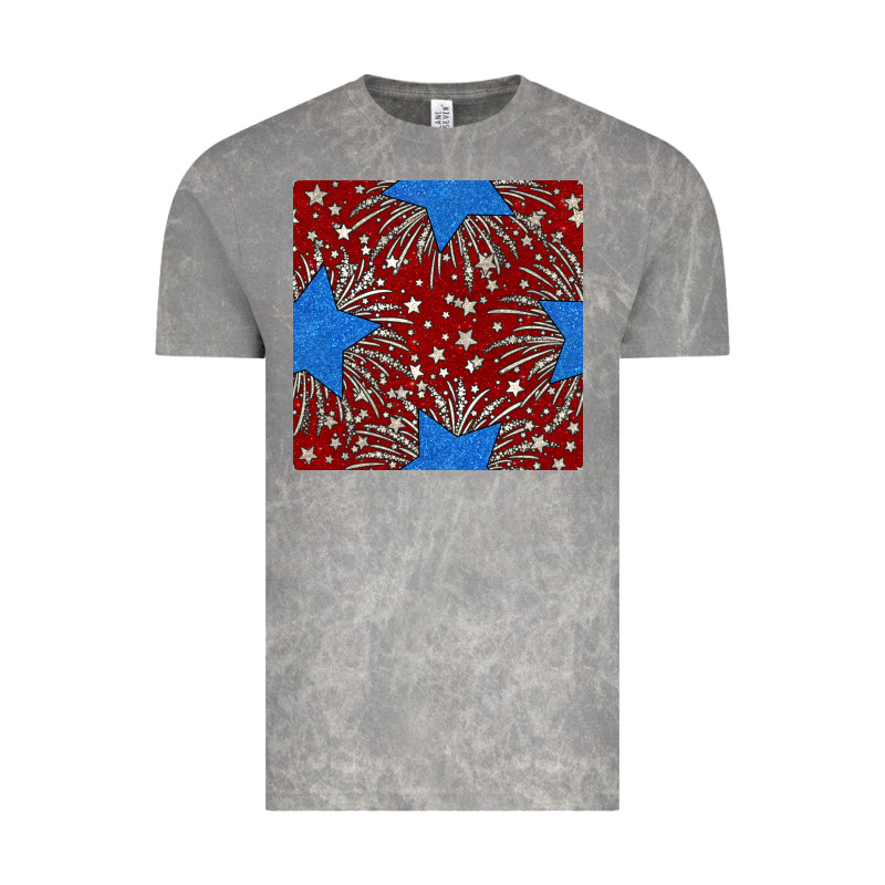 Glitter 4th Of July Seamless Pattern Vintage Tee by BundleAndBundleShop | Teevron