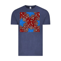 Vintage Denim Glitter 4th of July Seamless Pattern Vintage Tee - BundleAndBundleShop