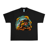Black Rottweiler  rainbow Urban Heavy Tee - Artiststas