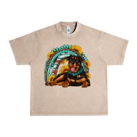 French Oak Rottweiler  rainbow Urban Heavy Tee - Artiststas