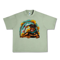 Oil Green Rottweiler  rainbow Urban Heavy Tee - Artiststas