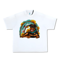 White Rottweiler  rainbow Urban Heavy Tee - Artiststas