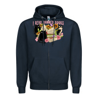Navy ı read banned books Zipper Hoodie - MaliasSmallBusiness