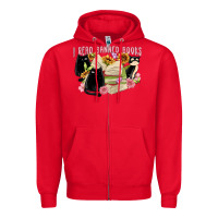 Red ı read banned books Zipper Hoodie - MaliasSmallBusiness