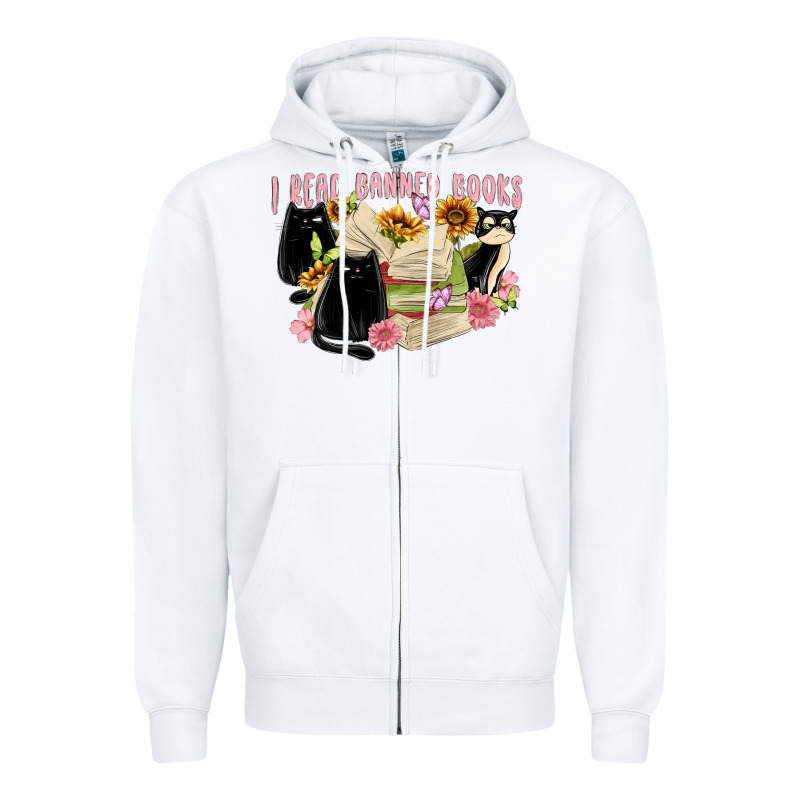 ı Read Banned Books Zipper Hoodie by MaliasSmallBusiness | Teevron
