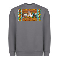 Storm mom goat sunflowers license plate Heavyweight Sweatshirt - Artiststas