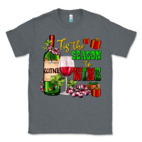 Charcoal Heather tis the season to wine Classic Tee - AdoDesignShop