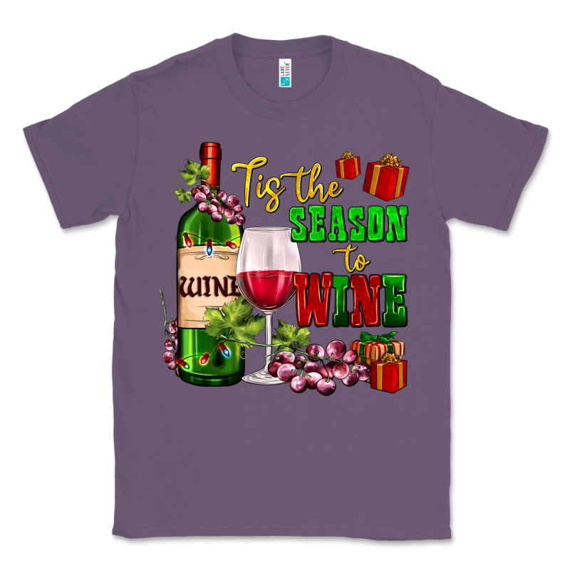 Tis The Season To Wine Classic Tee by AdoDesignShop | Teevron