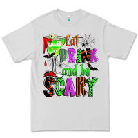 Dove Grey eat drink and be scary Premium Tee - Zillion Design Studio