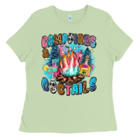 Matcha campfires and coctails Ladies Tee - Zillion Design Studio